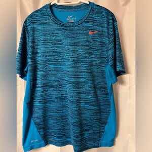 Nike Blue Short Sleeve Tee Dynamic Design